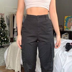 F21 black cargo pants.
